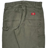 Dickies Carpenter Pants - 32W 35L Green Cotton