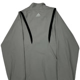 Adidas Windbreaker - Small Gray Polyester