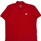 Crafted With Pride True Religion Polo Shirt - 2XL Red Cotton