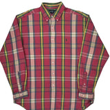 Blake Ralph Lauren Checked Shirt - Large Red Cotton