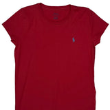 Polo By Ralph Lauren T-Shirt - Medium Red Cotton