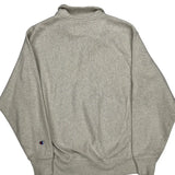 Reverse Weave Champion 1/4 Zip - Medium Gray Cotton Blend