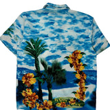 Malibu Unbranded Graphic Hawaiian Shirt - XL Multicoloured Polyester