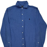 Polo By Ralph Lauren Checked Shirt - Small Blue Cotton