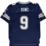 Age 14-16 Reebok Dallas Cowboys Football Jersey - Large Blue Polyester