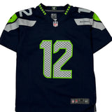 Seahawks Nike Football Football Jersey - Medium Navy Polyester