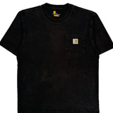 Carhartt T-Shirt - Medium Black Cotton