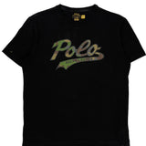 Polo By Ralph Lauren Graphic T-Shirt - Medium Black Cotton