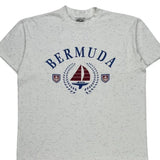 Sailing Oneita Graphic T-Shirt - XL White Cotton