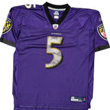 Baltimore Ravens Reebok Nfl Football Jersey - XL Purple Polyester