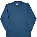 Dickies Long Sleeve T-Shirt - Medium Blue Cotton Blend