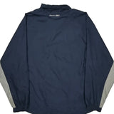 Reebok Windbreaker - Large Navy Nylon