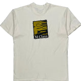 M-Class Mercedes Graphic T-Shirt - Large White Cotton