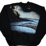 Unbranded Henley Graphic Sweatshirt - XL Black Cotton