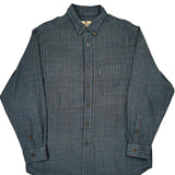 Woolrich Checked Flannel Shirt - Large Blue Cotton