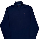 Polo By Ralph Lauren 1/4 Zip - XL Navy Cotton