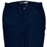 Carhartt Cargo Trousers - 32W UK 12 Navy Cotton