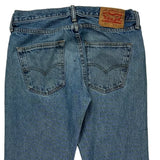 501 Levis Jeans - 30W 27L Blue Cotton