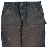 Carhartt Double Knee Carpenter Pants - 35W 30L Gray Cotton