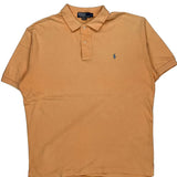 Polo By Ralph Lauren Polo Shirt - Large Orange Cotton