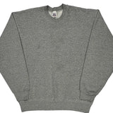 Made In USA 90S Blank Bvd Sweatshirt - XL Grey Cotton Blend