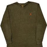 Polo By Ralph Lauren Long Sleeve T-Shirt - Large Green Cotton