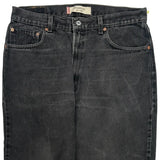 550 Levis Jeans - 34W 23L Black Cotton