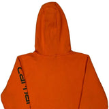 Age 14-16 Carhartt Spellout Hoodie - Large Orange Cotton