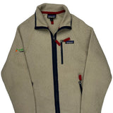 Instacart Team Patagonia Fleece Jacket - Small Beige Polyester