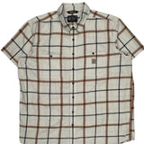 Rugged Flex Carhartt Checked Short Sleeve Shirt - 2XL Brown Cotton