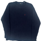 Polo By Ralph Lauren Sweater - Large Blue Cotton