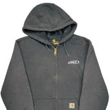 Lennox Logo Carhartt Hoodie - Small Black Cotton Blend