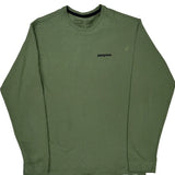 Patagonia Long Sleeve T-Shirt - Medium Green Cotton
