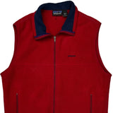 Synchilla Patagonia Fleece Vest - Large Red Polyester