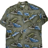 Pierre Cardin Floral Hawaiian Shirt - XL Blue Viscose