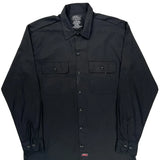 Dickies Shirt - Medium Black Polyester Blend