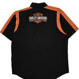 Motorcycles Harley Davidson Graphic Short Sleeve Shirt - XL Black Cotton