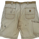 Carhartt Carpenter Shorts - 36W 10L Beige Cotton