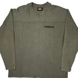 Harley Davidson Long Sleeve T-Shirt - Large Green Cotton