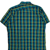 Oakley Checked Short Sleeve Shirt - XL Green Cotton