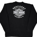 Harley Davidson Graphic Long Sleeve T-Shirt - XL Black Cotton
