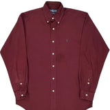 Blake Ralph Lauren Shirt - Small Burgundy Cotton