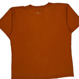 Nike Spellout T-Shirt - Medium Orange Cotton
