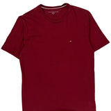 Tommy Hilfiger T-Shirt - Large Red Cotton