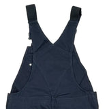 Relaxed Fit Carhartt Double Knee Overalls - Small Navy Cotton