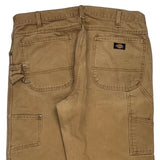 Dickies Carpenter Trousers - 36W 31L Brown Cotton