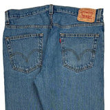 505 Levis Jeans - 36W 32L Blue Denim