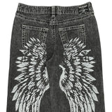 True Religion Graphic Jeans - 37W 24L Grey Cotton