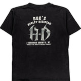 Doc'S Harley-Davidson Shawano County, Wi Harley Davidson Graphic T-Shirt - Medium Black Cotton