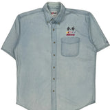 Nascar Racing Chase Authentics Nascar Denim Shirt - Large Light Wash Cotton